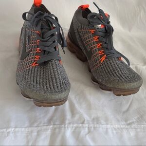 Nike Gray and Orange Women's Sneakers